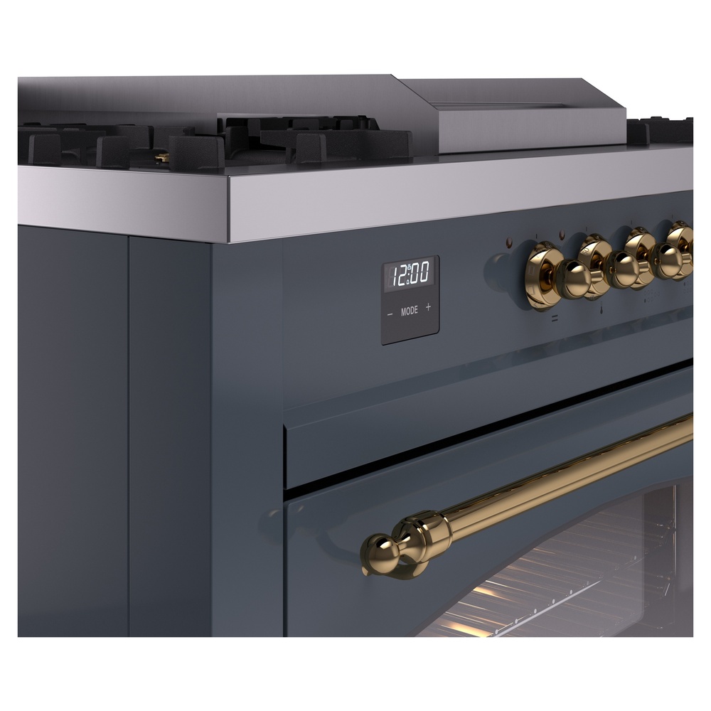ILVE UP60FSNMPBGGLP Nostalgie II 60" Dual Fuel Range, details