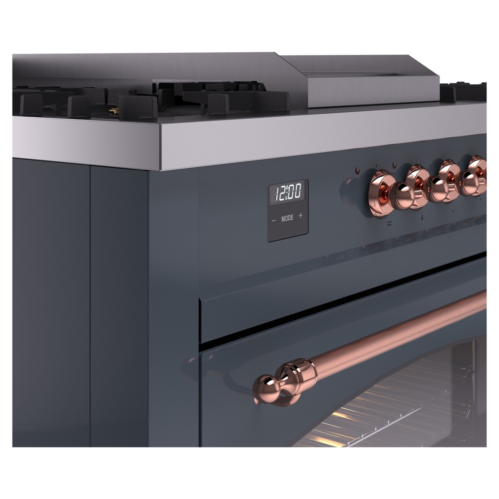 ILVE UP60FSNMPBGPLP Nostalgie II 60" Dual Fuel Range, details