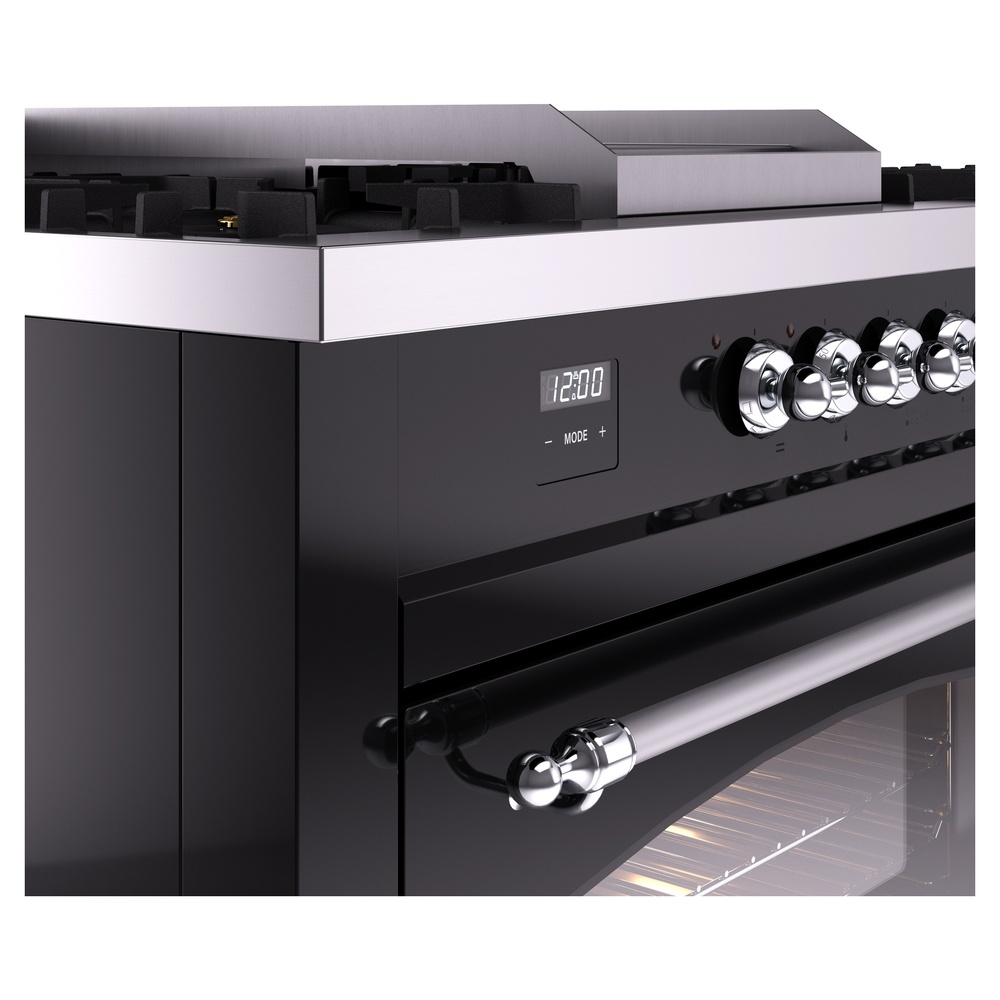 ILVE UP60FSNMPBKCLP Nostalgie II 60" Dual Fuel Range, details