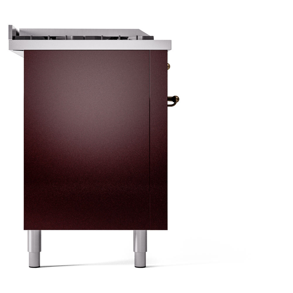 ILVE UP60FSNMPBUB Nostalgie II 60" Dual Fuel Range, left side view
