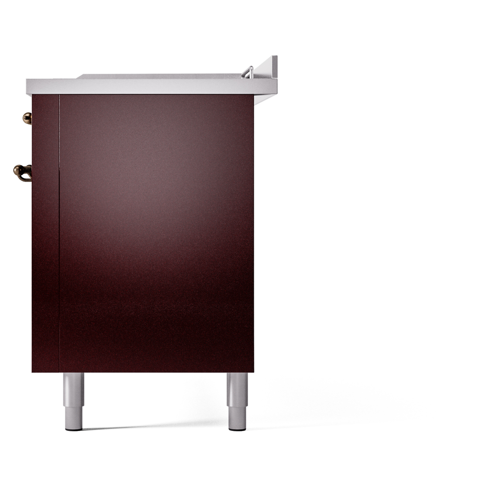 ILVE UP60FSNMPBUB Nostalgie II 60" Dual Fuel Range, right side view