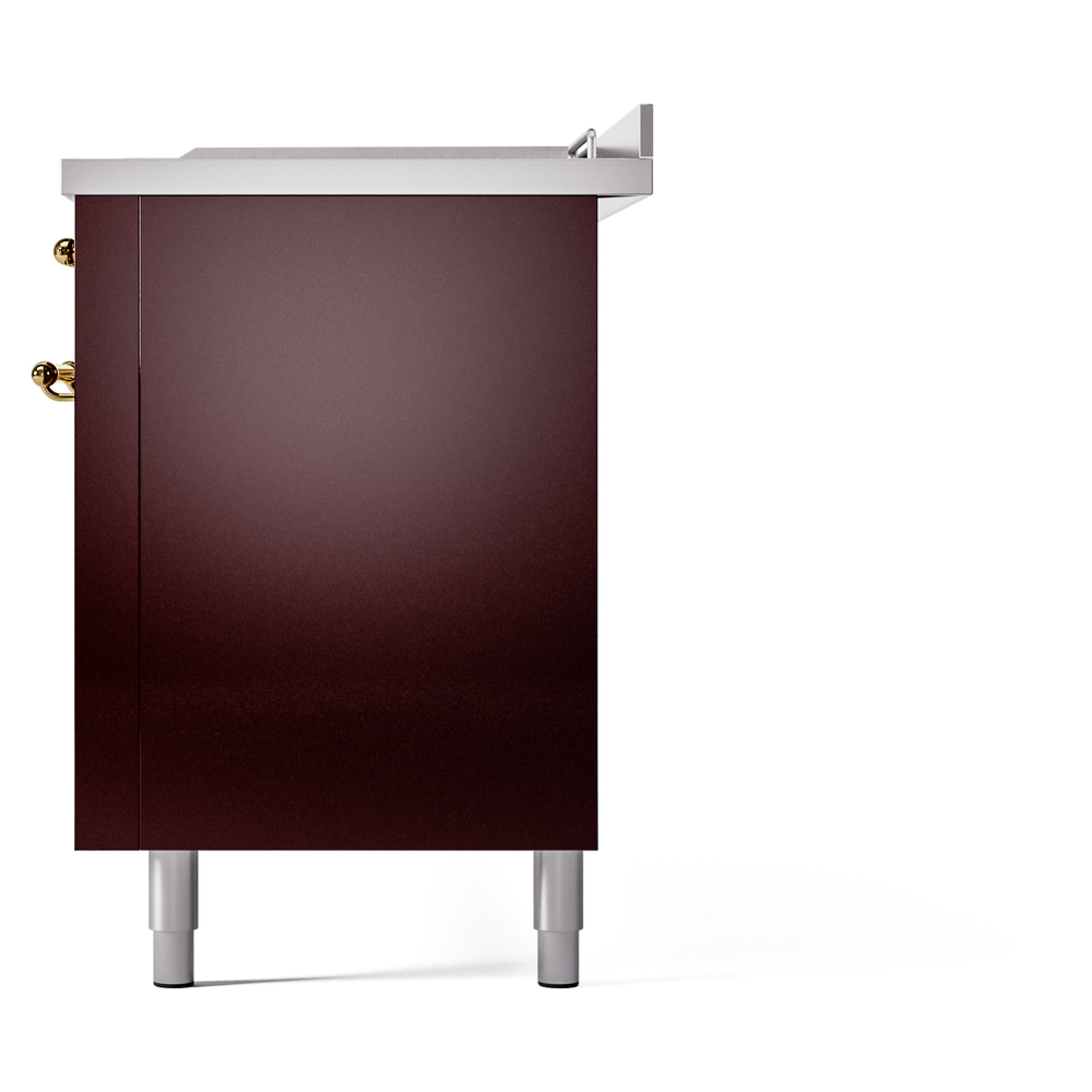 ILVE UP60FSNMPBUG Nostalgie II 60" Dual Fuel Range, right side view