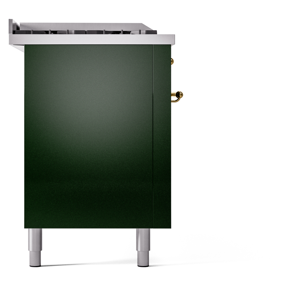 ILVE UP60FSNMPEGG Nostalgie II 60" Dual Fuel Range, left side view