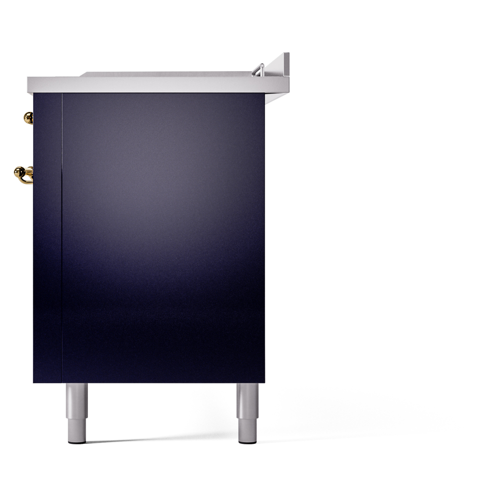 ILVE UP60FSNMPMBGLP Nostalgie II 60" Dual Fuel Range, right side view