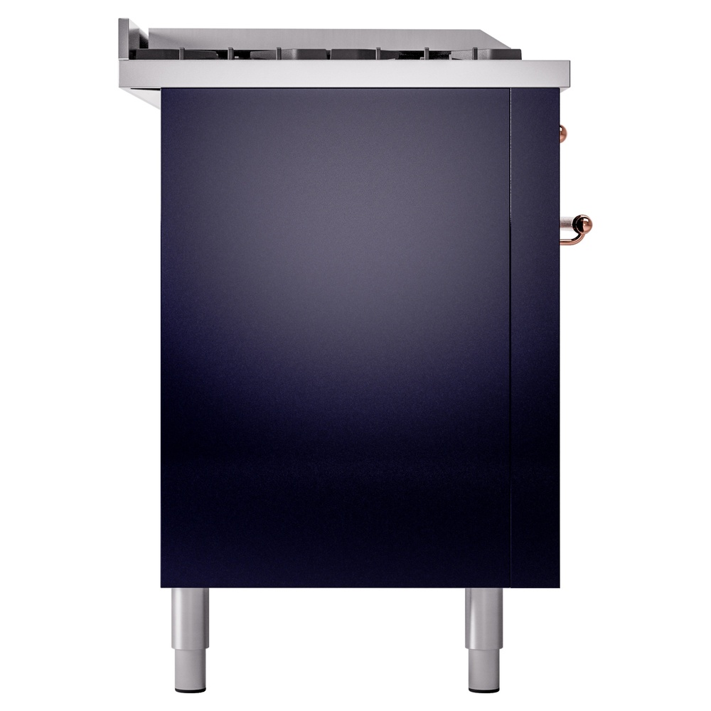 ILVE UP60FSNMPMBP Nostalgie II 60" Dual Fuel Range, left side view