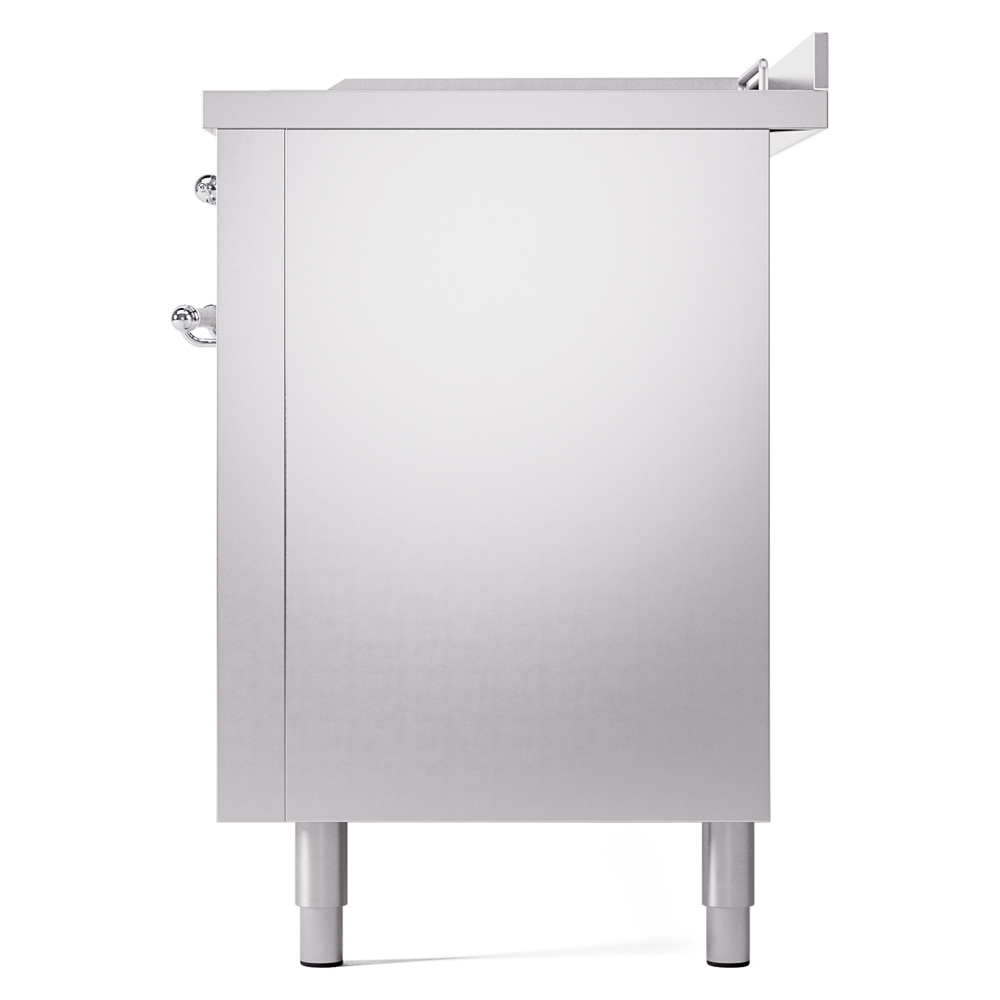 ILVE UP60FSNMPSSCLP Nostalgie II 60" Dual Fuel Range, right side view