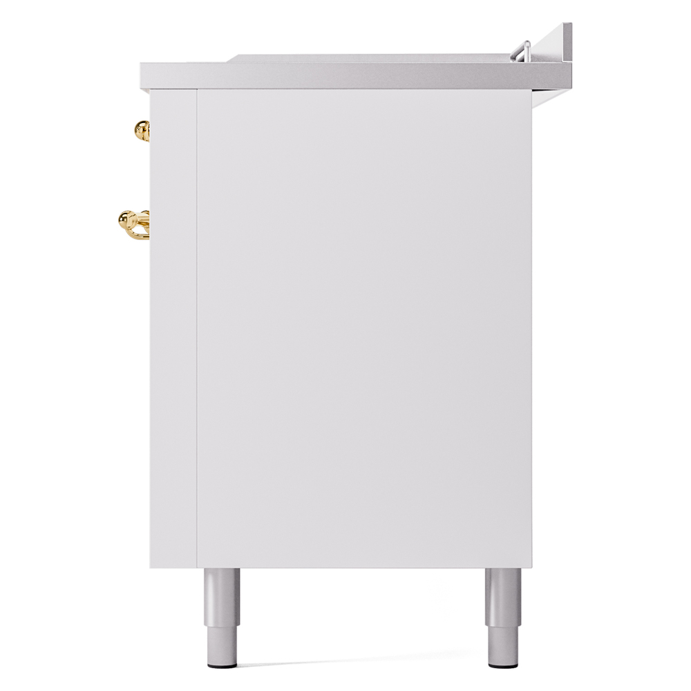ILVE UP60FSNMPWHG Nostalgie II 60" Dual Fuel Range, right side view