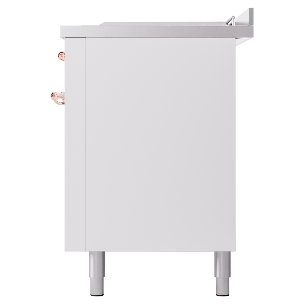 ILVE UP60FSNMPWHP Nostalgie II 60" Dual Fuel Range, right side view