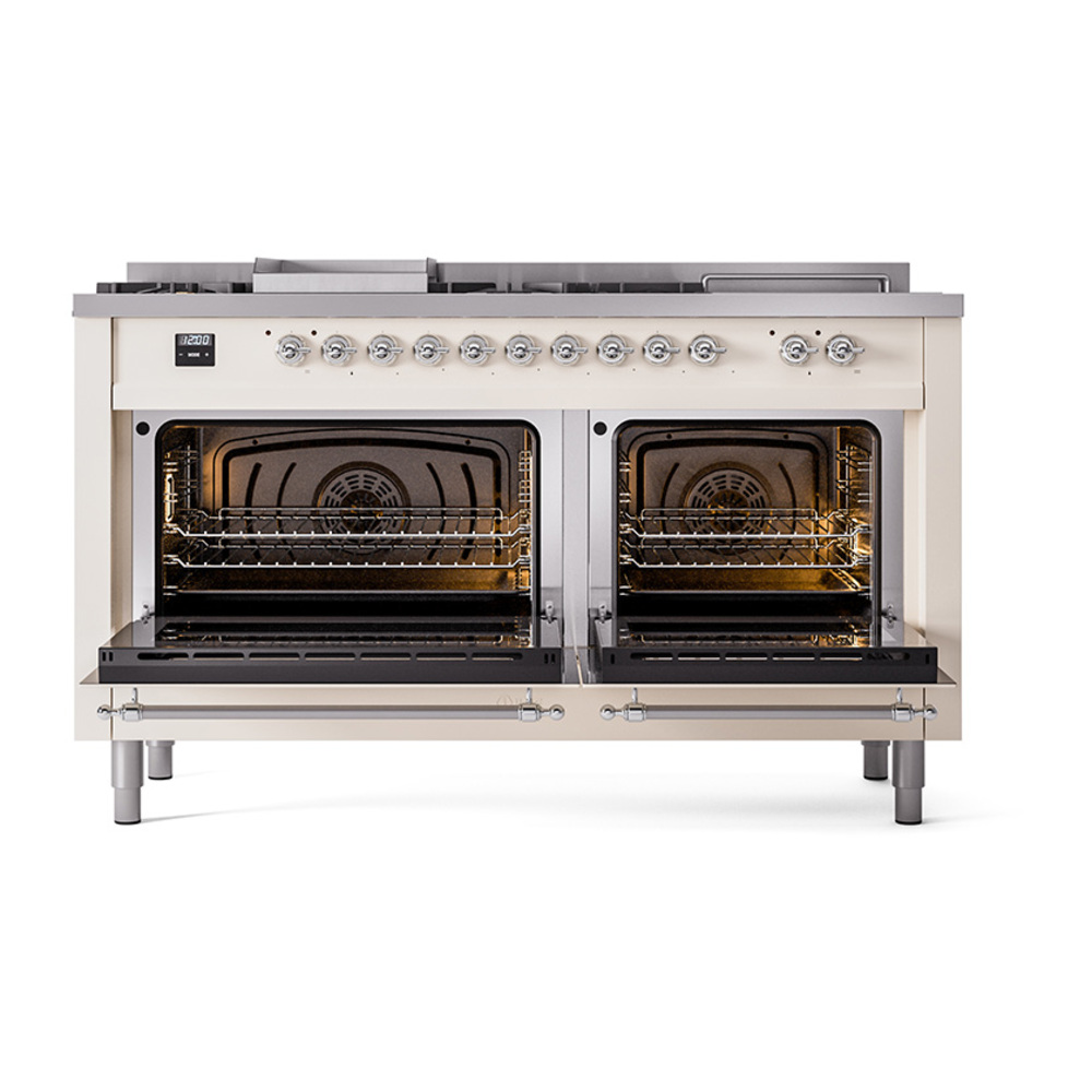 ILVE_UP60FSQNMPAWCLP_Nostalgie_II_Dual_Fuel_Range_oven_door_opened