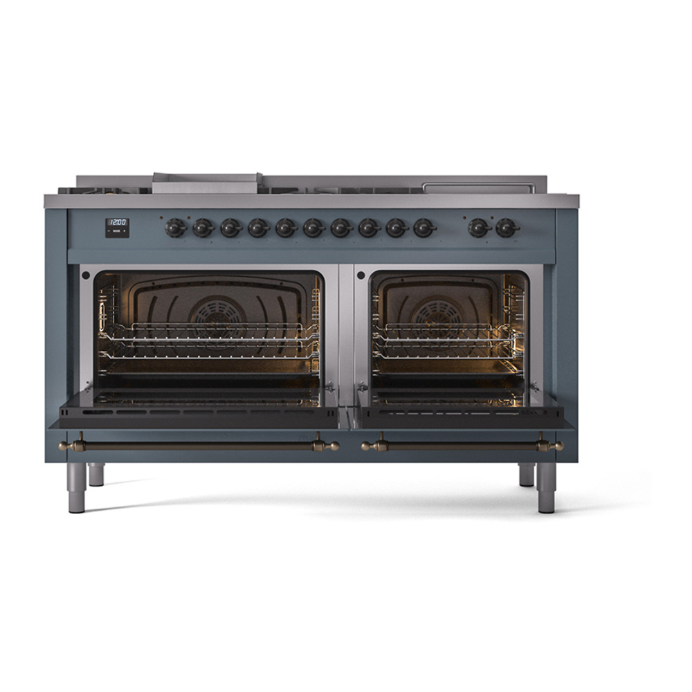 ILVE_UP60FSQNMPBGBLP_Nostalgie_II_Dual_Fuel_Range_oven_door_opened
