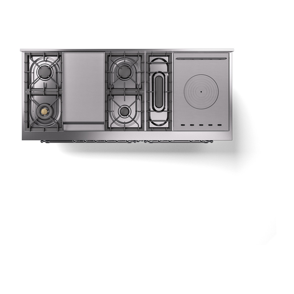 ILVE_UP60FSQNMPBGCLP_Nostalgie_II_Dual_Fuel_Range_top_view