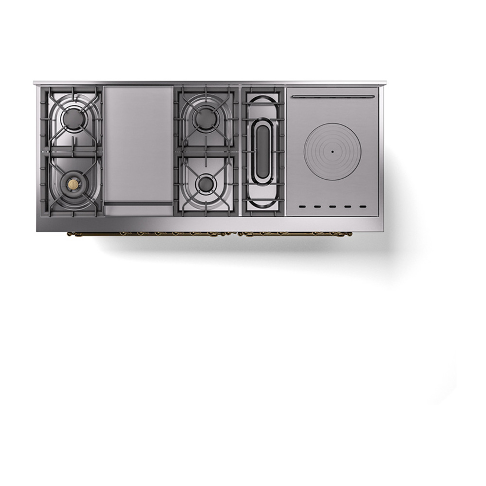 ILVE_UP60FSQNMPBGGLP_Nostalgie_II_Dual_Fuel_Range_top_view