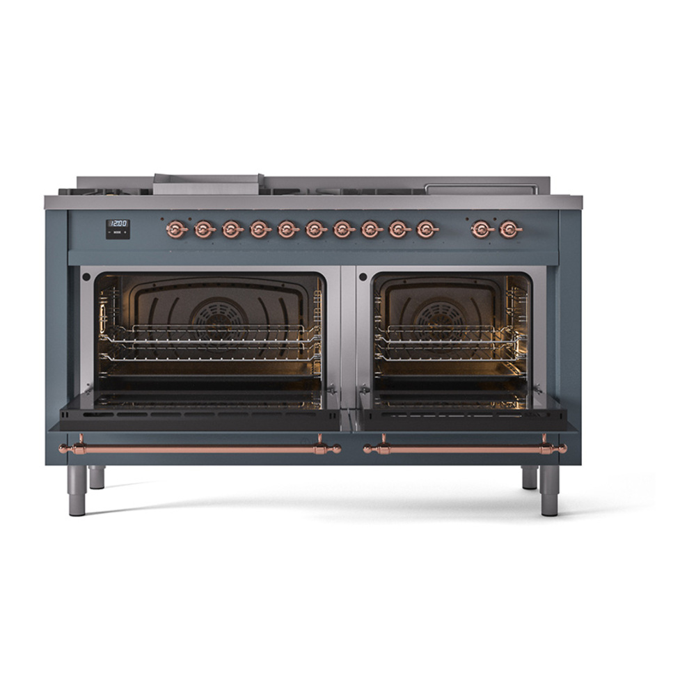 ILVE_UP60FSQNMPBGPLP_Nostalgie_II_Dual_Fuel_Range_oven_door_opened