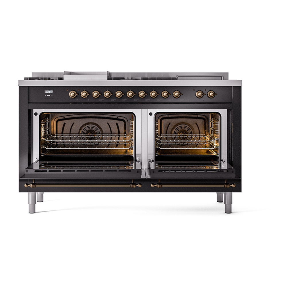 ILVE_UP60FSQNMPBKB_Nostalgie_II_Dual_Fuel_Range_oven_door_opened
