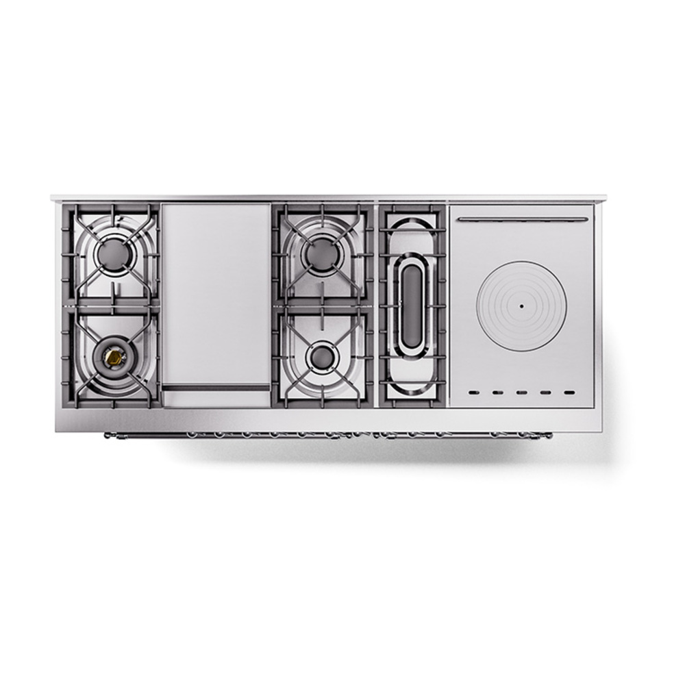 ILVE_UP60FSQNMPBKCLP_Nostalgie_II_Dual_Fuel_Range_top_view