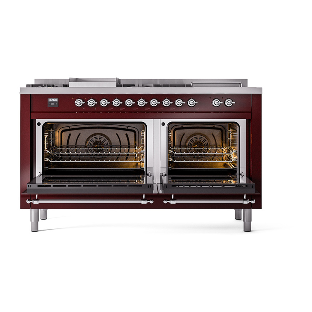 ILVE_UP60FSQNMPBUCLP_Nostalgie_II_Dual_Fuel_Range_oven_door_opened