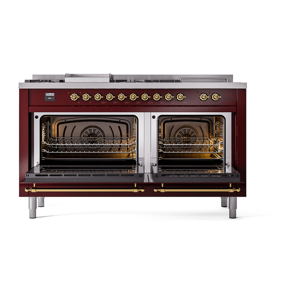 ILVE_UP60FSQNMPBUG_Nostalgie_II_Dual_Fuel_Range_oven_door_opened