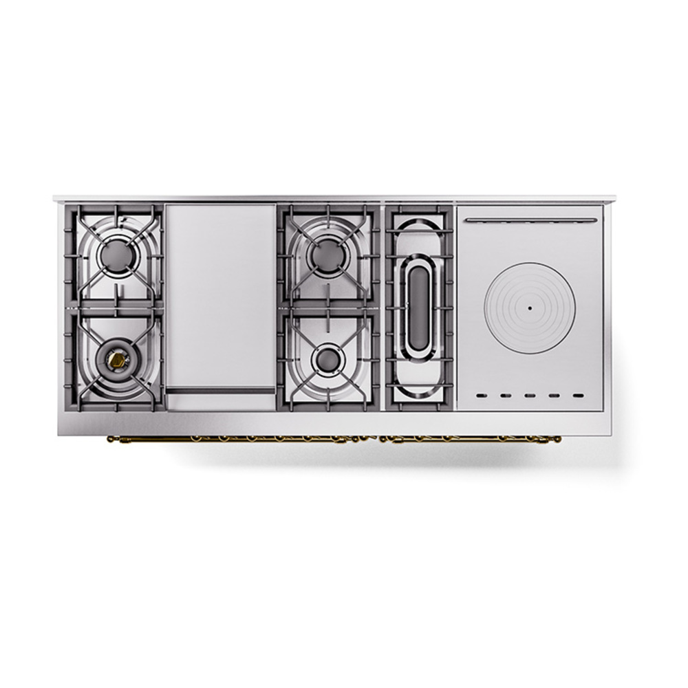 ILVE_UP60FSQNMPSSGLP_Nostalgie_II_Dual_Fuel_Range_top_view