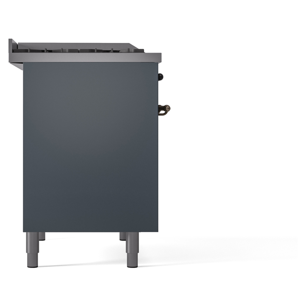 ILVE UPD40FNMPBGBLP Nostalgie II 40" Dual Fuel Range, left side view