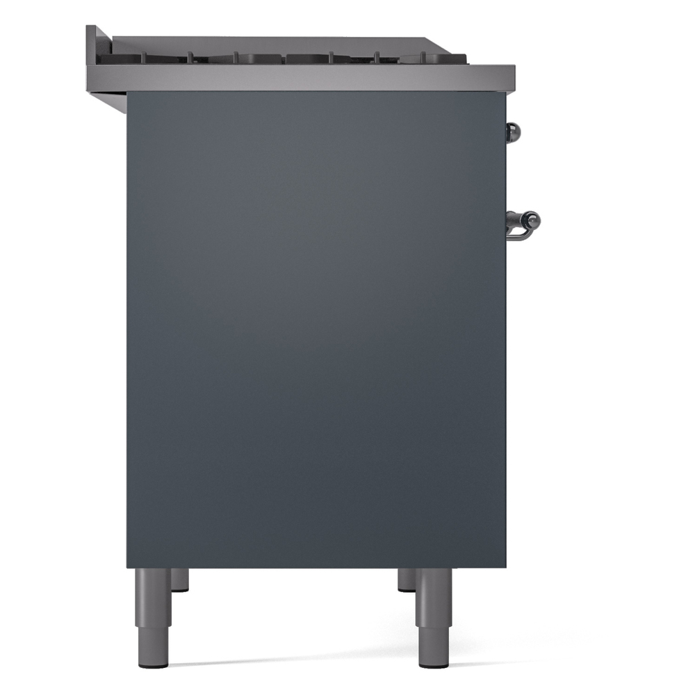 ILVE UPD40FNMPBGC Nostalgie II 40" Dual Fuel Range, left side view