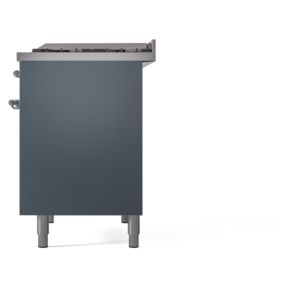 ILVE UPD40FNMPBGC Nostalgie II 40" Dual Fuel Range, right side view
