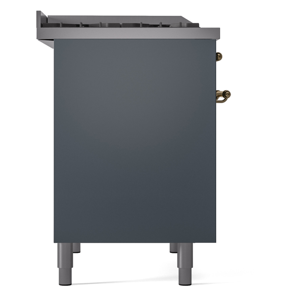 ILVE UPD40FNMPBGG Nostalgie II 40" Dual Fuel Range, left side view