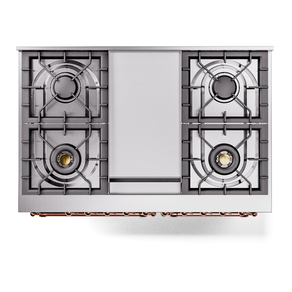 ILVE UPD40FNMPBGP Nostalgie II 40" Dual Fuel Range, top view