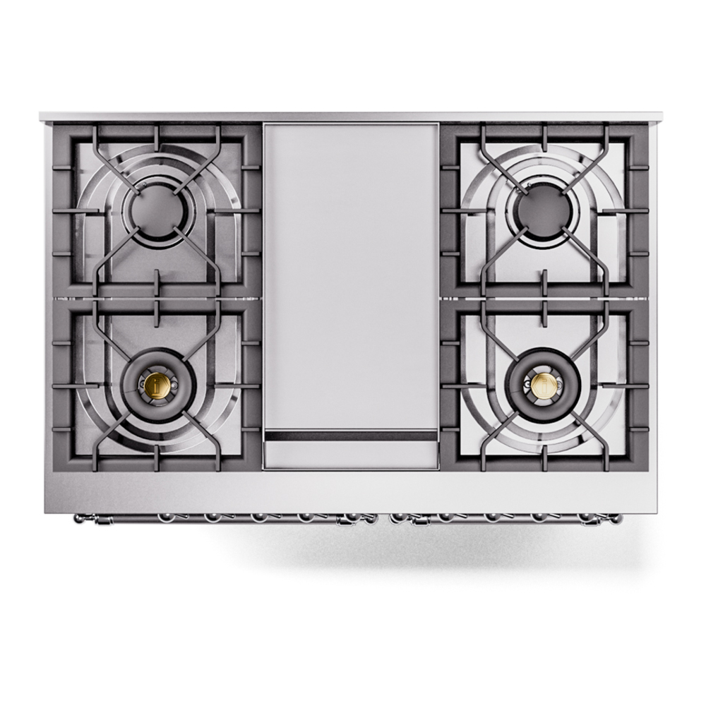ILVE UPD40FNMPBKCLP Nostalgie II 40" Dual Fuel Range, top view