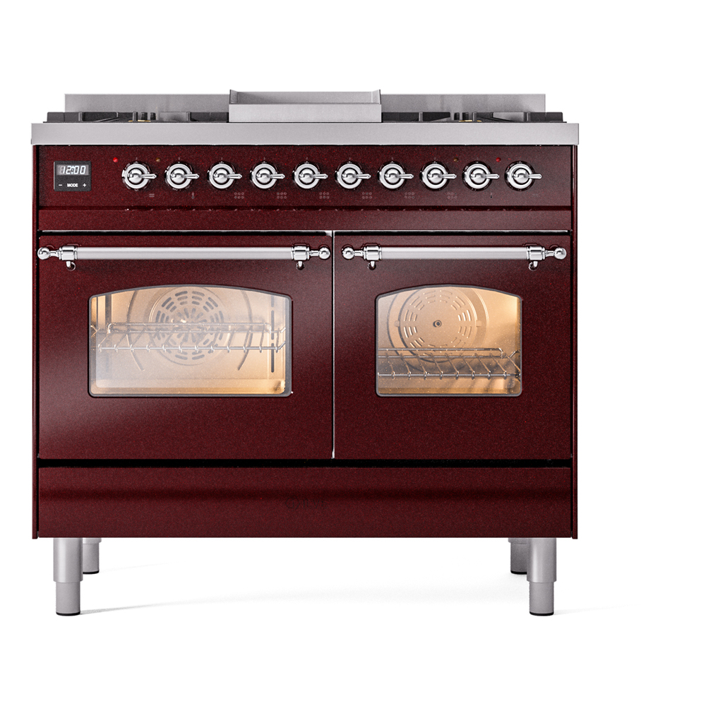 ILVE UPD40FNMPBUC Nostalgie II 40" Dual Fuel Range, front view