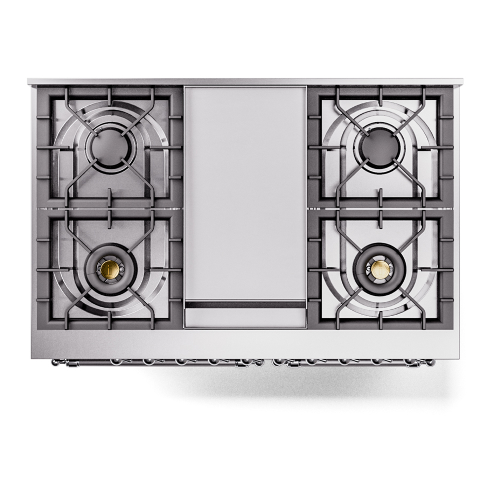 ILVE UPD40FNMPBUC Nostalgie II 40" Dual Fuel Range, top view