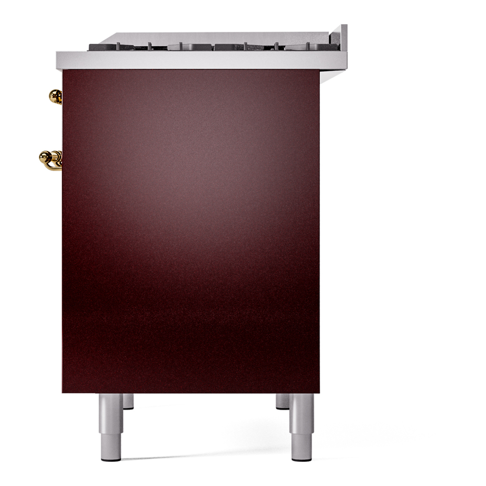 ILVE UPD40FNMPBUGLP Nostalgie II 40" Dual Fuel Range, right side view