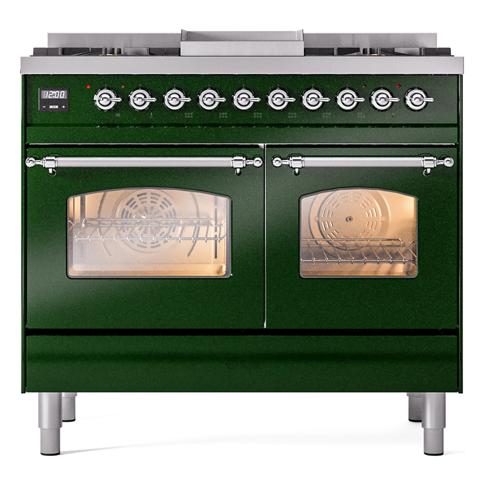 ILVE UPD40FNMPEGC Nostalgie II 40" Dual Fuel Range, front view