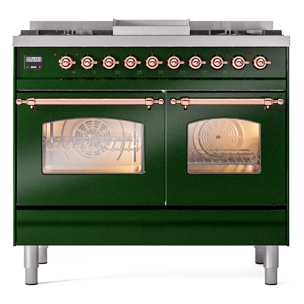 ILVE UPD40FNMPEGP Nostalgie II 40" Dual Fuel Range, front view