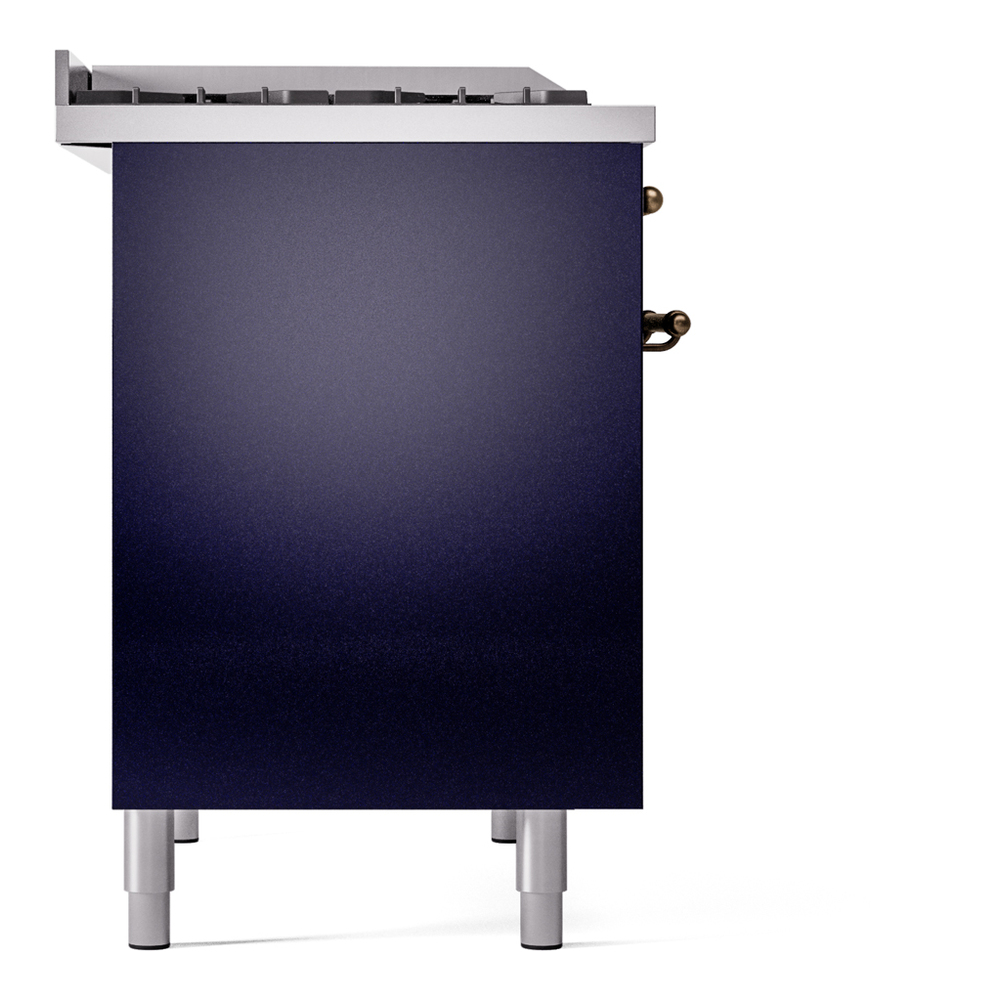 ILVE UPD40FNMPMBBLP Nostalgie II 40" Dual Fuel Range, left side view