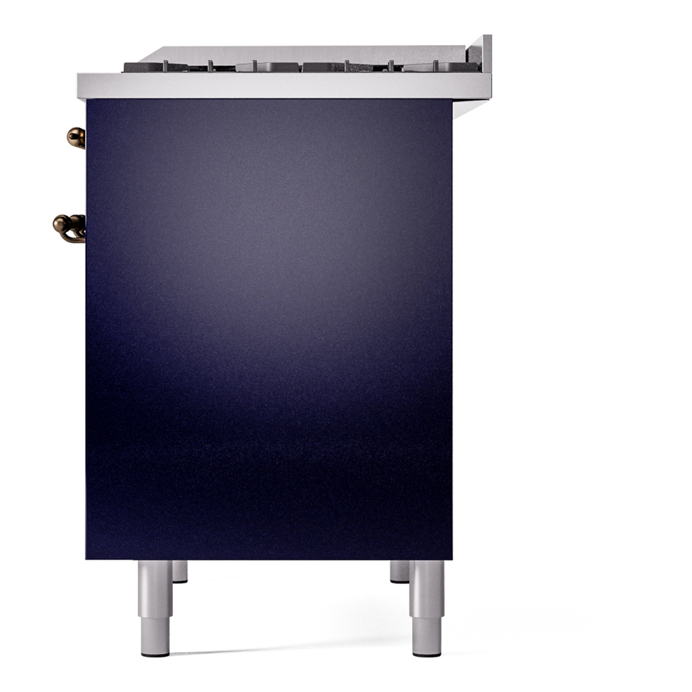 ILVE UPD40FNMPMBBLP Nostalgie II 40" Dual Fuel Range, right side view