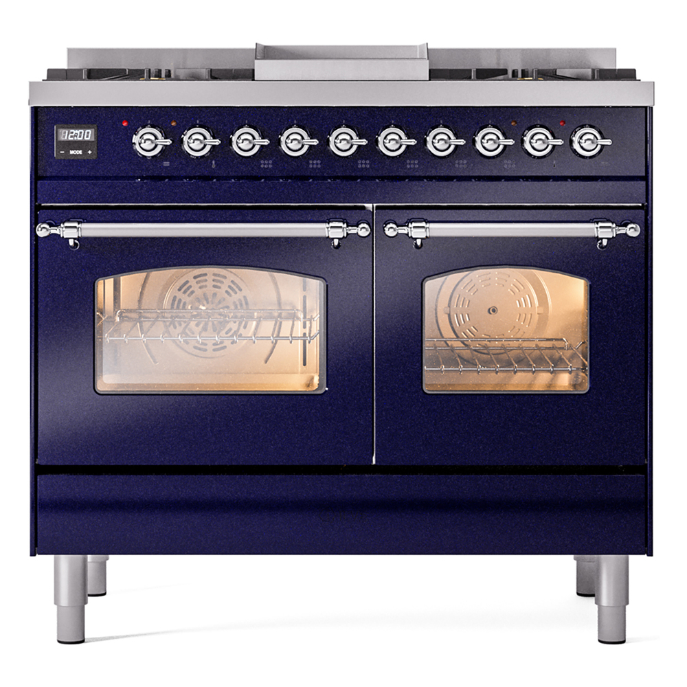 ILVE UPD40FNMPMBC Nostalgie II 40" Dual Fuel Range, front view