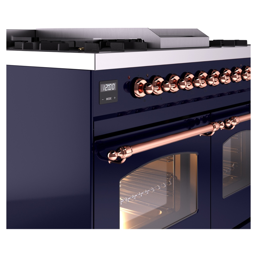 ILVE UPD40FNMPMBPLP Nostalgie II 40" Dual Fuel Range, details