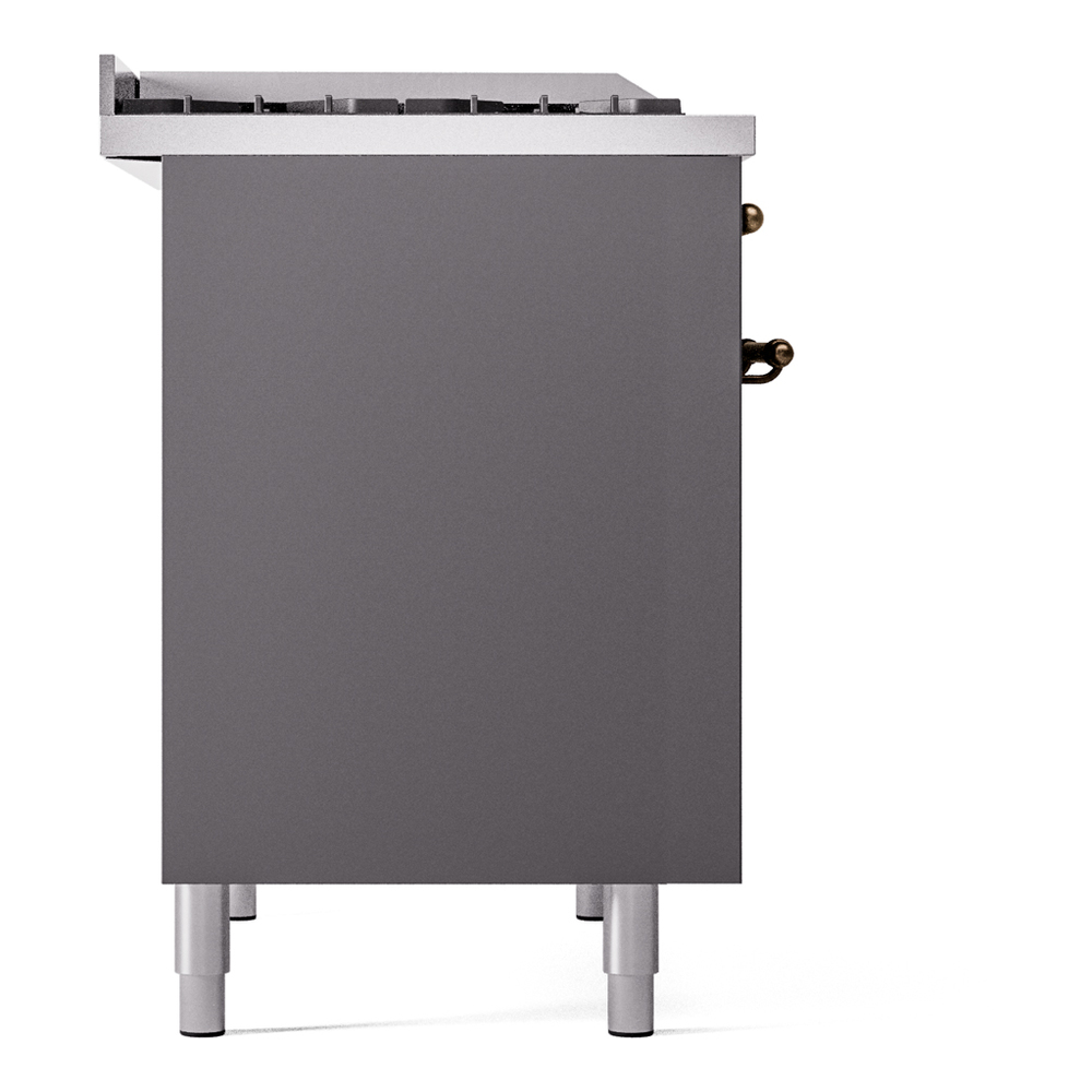 ILVE UPD40FNMPMGB Nostalgie II 40" Dual Fuel Range, left side view