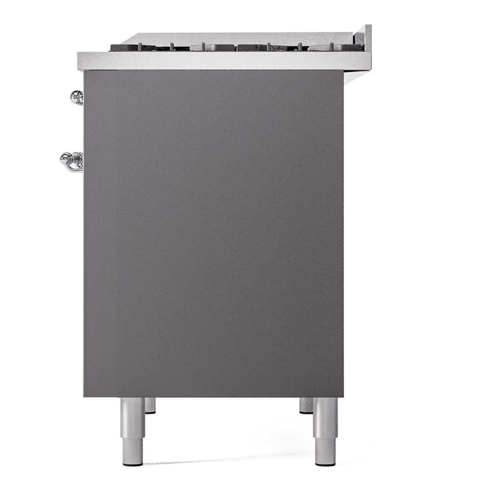 ILVE UPD40FNMPMGCLP Nostalgie II 40" Dual Fuel Range, right side view