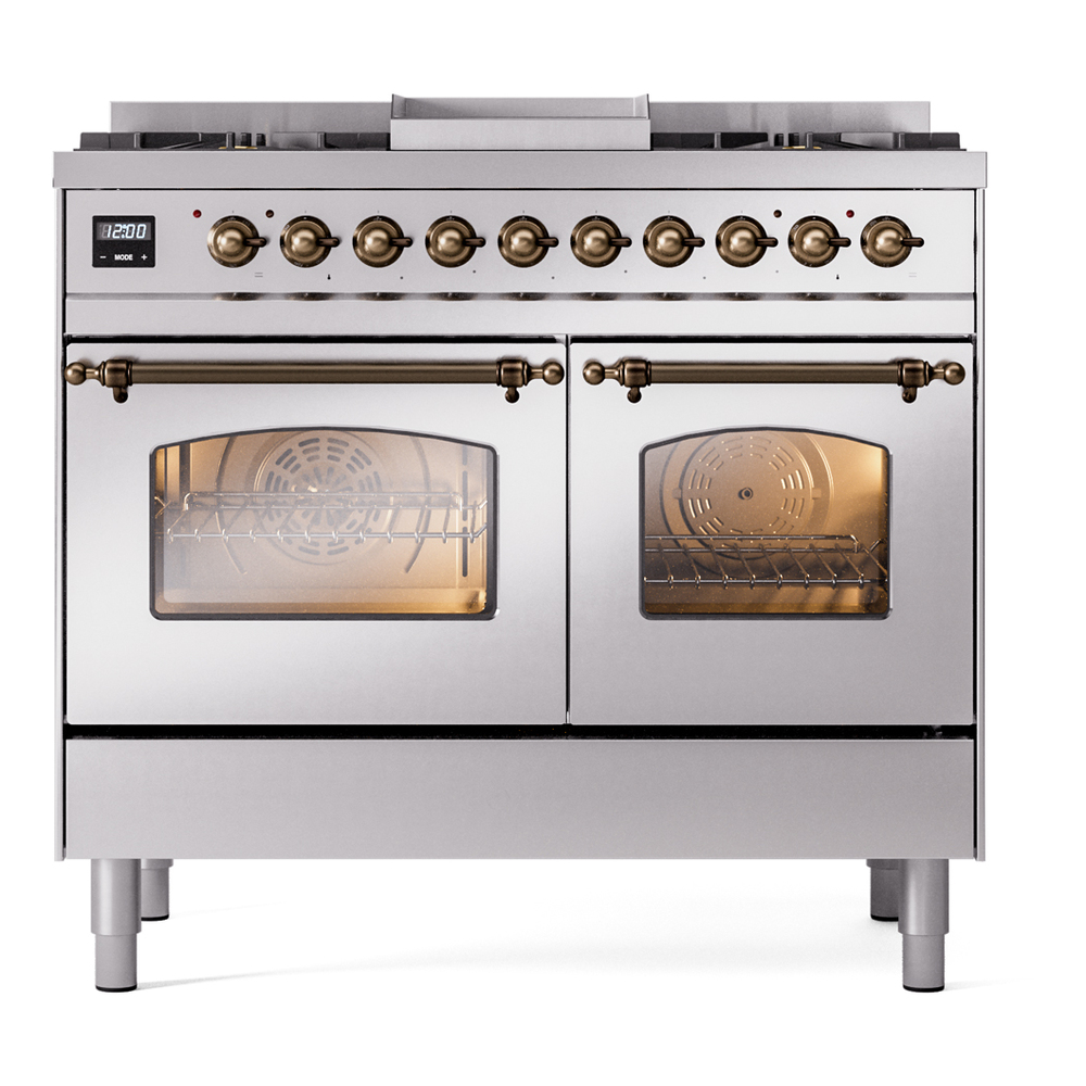 ILVE UPD40FNMPSSBLP Nostalgie II 40" Dual Fuel Range, front view