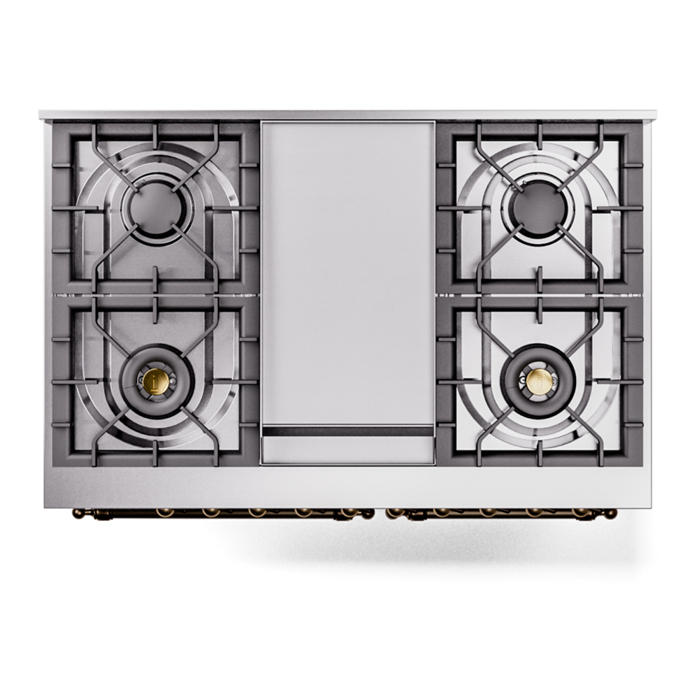 ILVE UPD40FNMPSSBLP Nostalgie II 40" Dual Fuel Range, top view