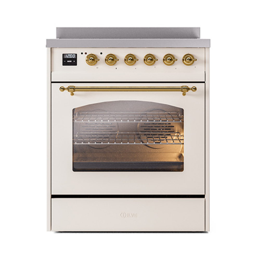 ILVE_UPI304NMPAWG_Nostalgie_II_30"_Dual_Fuel_Range_front_view