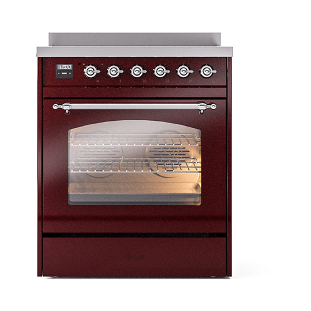 ILVE_UPI304NMPBUC_Nostalgie_II_30"_Dual_Fuel_Range_front_view