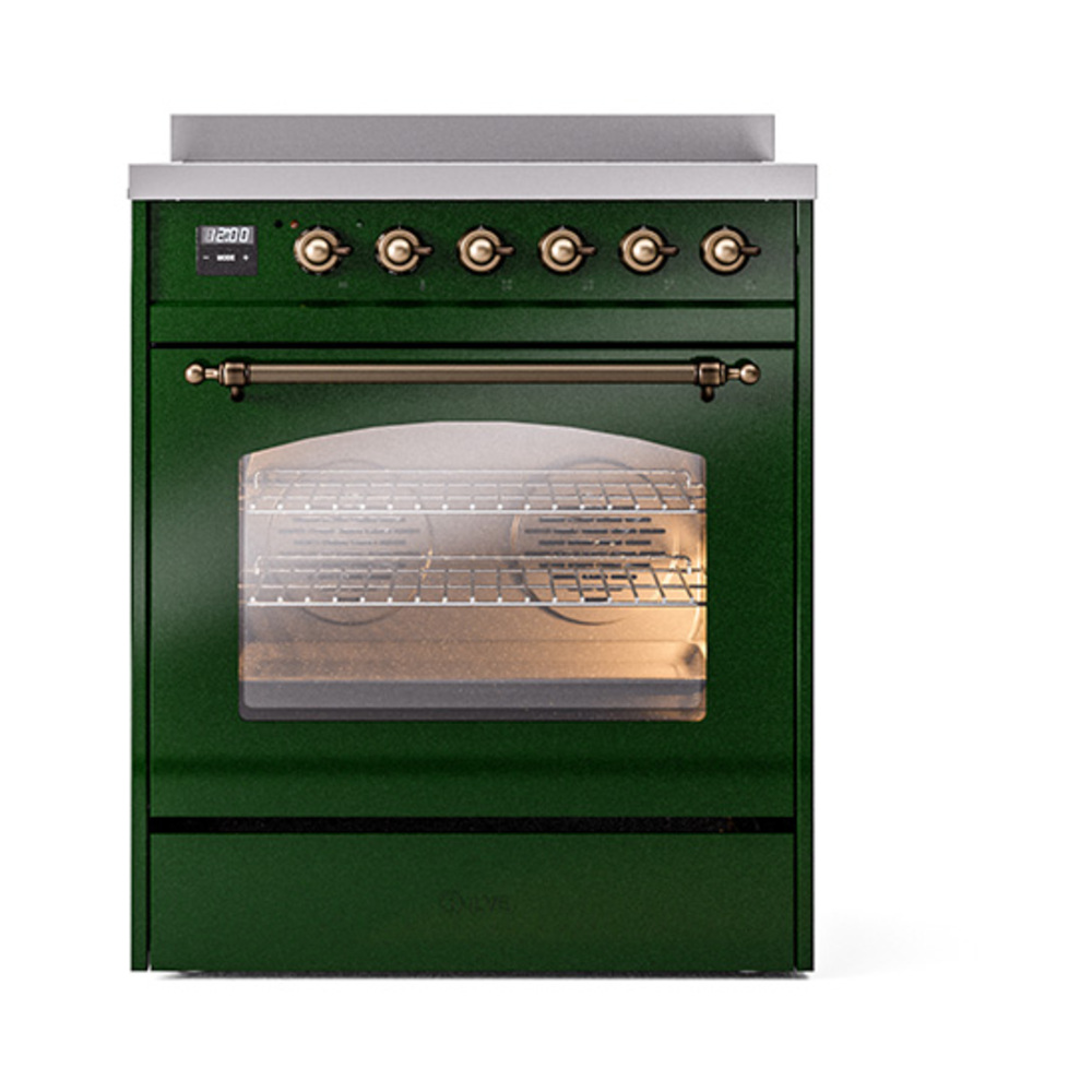 ILVE_UPI304NMPEGB_Nostalgie_II_30"_Dual_Fuel_Range_front_view