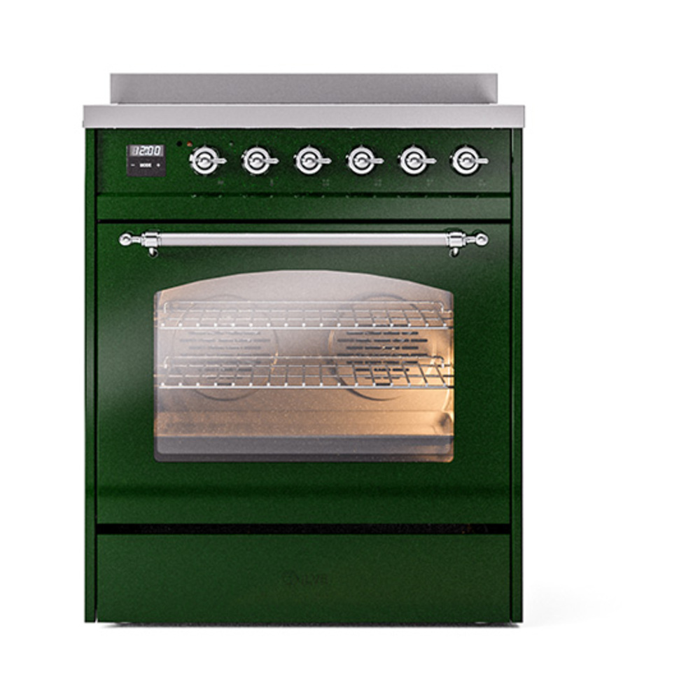 ILVE_UPI304NMPEGC_Nostalgie_II_30"_Dual_Fuel_Range_front_view