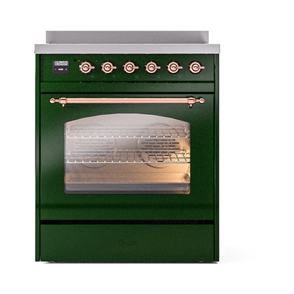 ILVE_UPI304NMPEGP_Nostalgie_II_30"_Dual_Fuel_Range_front_view
