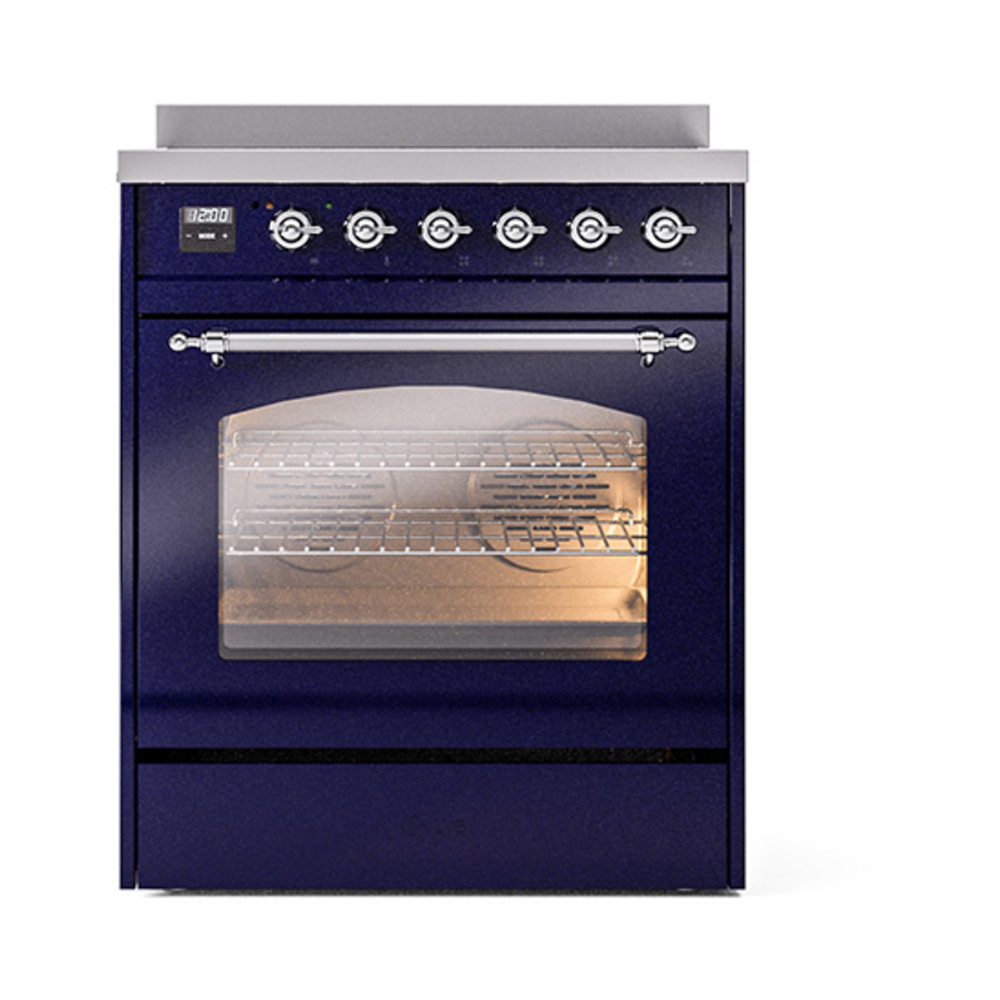 ILVE_UPI304NMPMBC_Nostalgie_II_30"_Dual_Fuel_Range_front_view