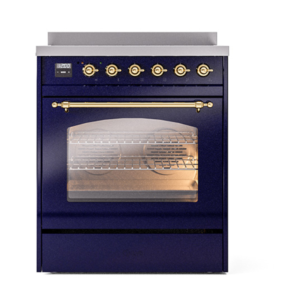 ILVE_UPI304NMPMBG_Nostalgie_II_30"_Dual_Fuel_Range_front_view