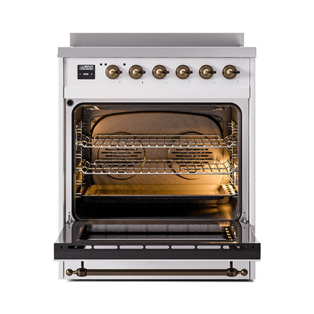 ILVE_UPI304NMPRAB_Nostalgie_II_30"_Dual_Fuel_Range_oven_door_opened