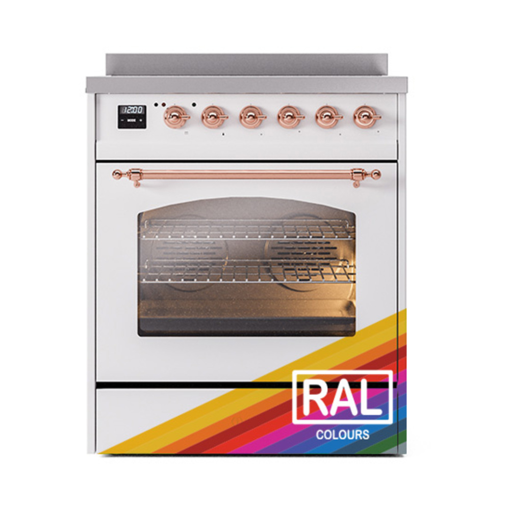 ILVE_UPI304NMPRAP_Nostalgie_II_30"_Dual_Fuel_Range_front_view
